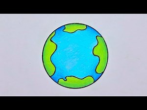 How to Draw Earth Drawing Easy Steps / Earth Drawing / How to Draw Earth / Earth Drawing Very Easy