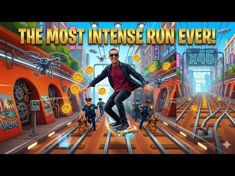 Subway Surfers: The Most Intense Run Ever !! Live Stream..