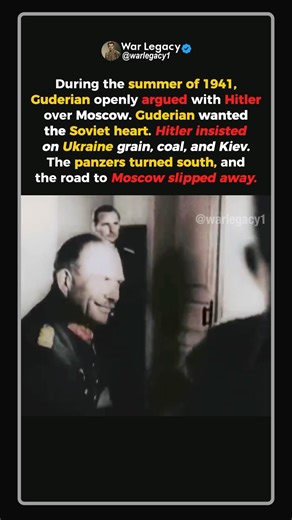 WHEN GUDERIAN FOUGHT HITLER #ww2 #shorts