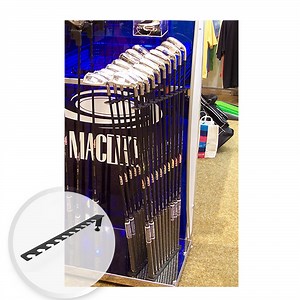 Slatwall Metal Golf Club Display Holder Hook for Exhibition Retail Use
