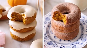 Super Easy Baked Pumpkin Donuts Recipe