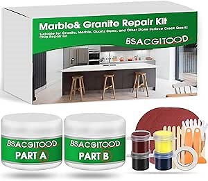 Granite Repair Kit, Marble Repair Kit, Quartz Countertop Repair Kit, Suitable for Granite, Marble, Granite Countertop Repair Kit, Marble Chip Repair Kit