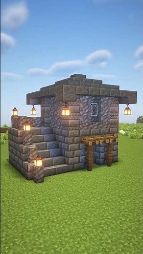 Minecraft Starter House Build Tutorial 🏠| Easy Survival Base Idea | #Minecraft