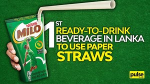 Sri Lanka's all-time favourite drink, Milo, becomes the only ready-to-drink beverage in Sri Lanka to offer paper straws as an alternative. With this initiative, MILO Sri Lanka hopes to eliminate the use of 90 million plastic straws annually. While shifting towards a better, more sustainable future, Nestle also ensures that the safety and quality of the product remain consistent. Continue watching for the full video! | Pulse