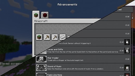 Minecraft advancement and achievement system explained