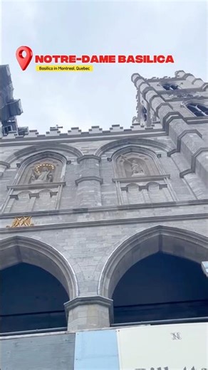 📍Notre-Dame Basilica of Montreal ❤️ #travel #explore #canada