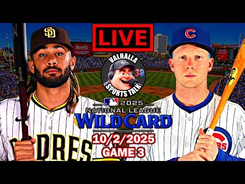 San Diego Padres vs Chicago Cubs ⚾ MLB Baseball 🟢 MLB Play By Play LIVE STREAM in 3D.
