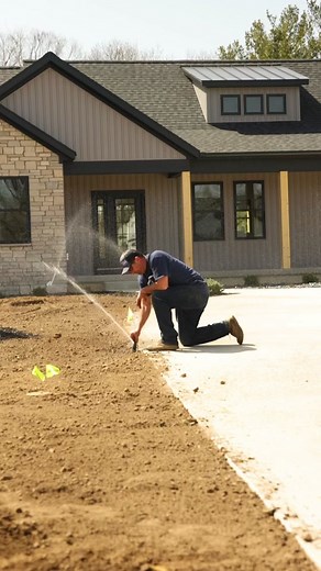Install season! #irrigation #sprinkler #fyp #sprinklertok #lawncare #sprinklers