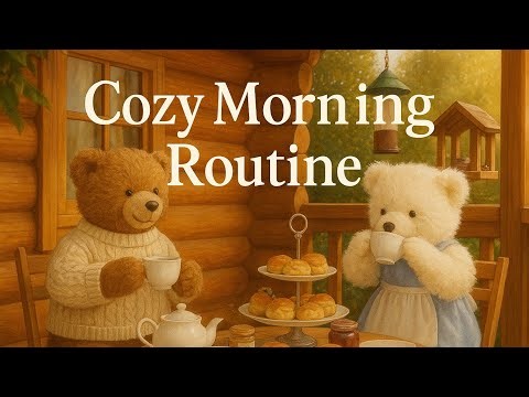 Teddy Bears Morning Routine ASMR 🐻 | Breakfast, Bird Feeding, Cleaning, Letter & Cozy Daily Life