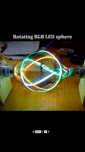 SciFiXplained on Instagram: "Watch this amazing experiment of rotation of a RGB LED sphere . . . . . #science #experiment #diy #physics"