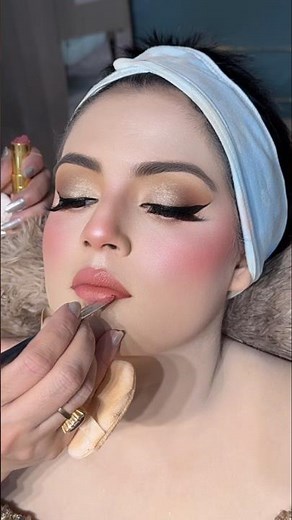 Soft Glam Gold Makeup Look ✨ Easy Party Makeup Tutorial#makeup