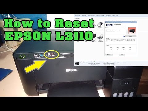 How to reset EPSON L3110 | Reset waste ink pad