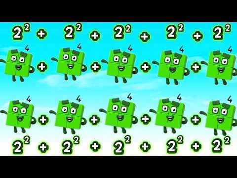 NUMBERBLOCKS ADDITION OF 10 SQUARE NUMBERS | ADD MULTIPLE SQUARE NUMBERS | hello george