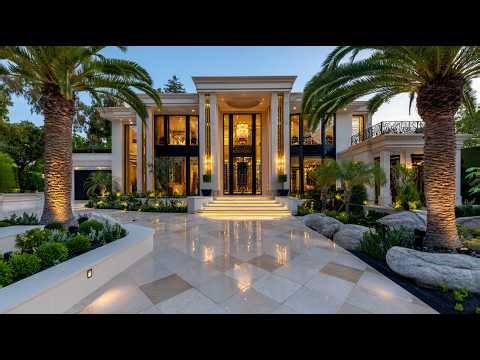 Luxury Real Estate Tour: Beverly Hills Mega Mansions with Stunning Gold Design