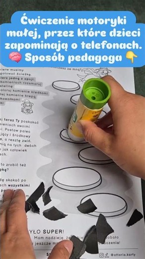 Genialne ćwiczenie motoryki małej dla dzieci 🦦 #Shorts