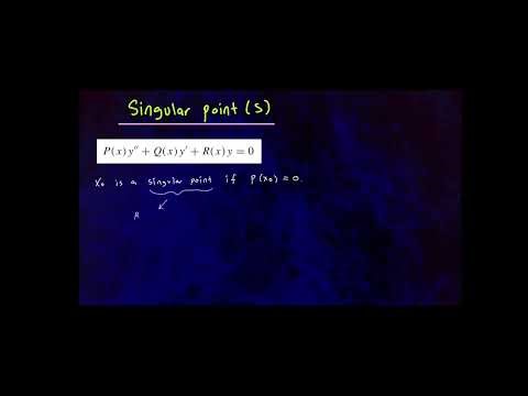 Singular Points of Second-Order Differential Equations | Regular vs. Irregular