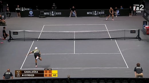 And that's all she wrote! Nick Kyrgios defeats Aryna Sabalenka to win the Battle of the Sexes 👏 | Tennis Channel