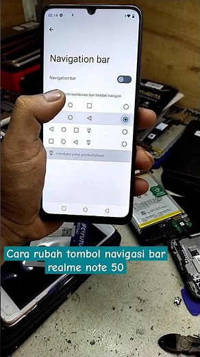 cara rubah tombol navigasi Realme note 50