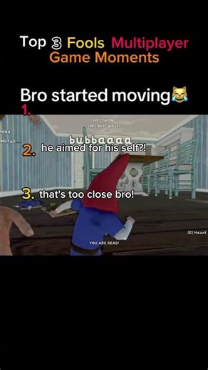 Top 3 Fools Multiplayer Game Moments ✨🔥