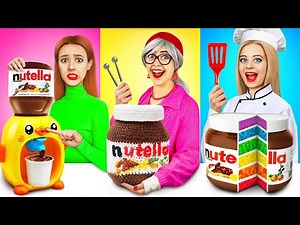 Me vs Grandma Cooking Challenge | Cake Decorating Sweet Battle by RATATA