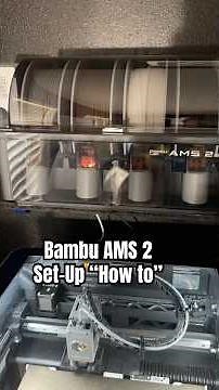 Bambu 3D Printers - How to set up the AMS 2 Multi-Color System #bambu #3dprinting #3dmodeling