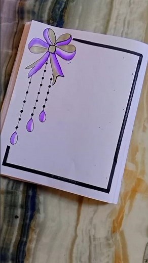 6 beautiful borderdesigns for project #schoolproject #easyborderdrawing #frontpagedesign #shortsfeed