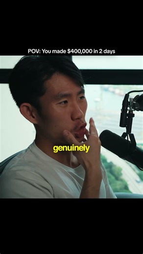 What it feels like to make $400k in 2 days