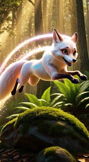 Forest Guardian Fox: Unveiling Lumina, the light-bending protector