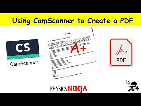 Using Camscanner to Quickly make a PDF doc and submit your exam