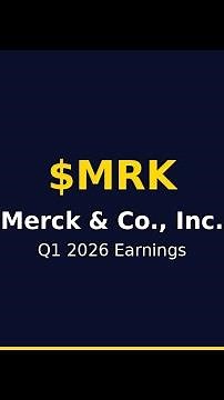 $MRK Q1 2026 — Merck's $70B+ pipeline opportunity: 20+ new drugs with block