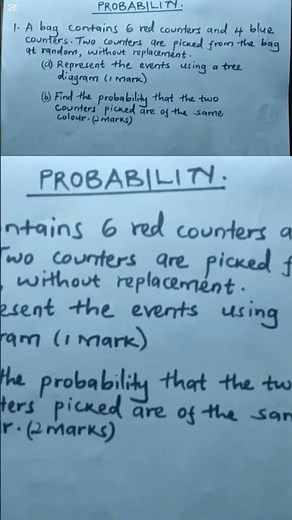 Probability form 3 /grade 9. #maths #elimu#smallyoutuber