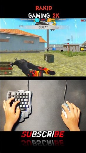 Free Fire Gaming keyboard mouse🖱️⌨️📲 Gameplay #mixpro #geekgamer #shorts #shortsviral #youtubeshorts