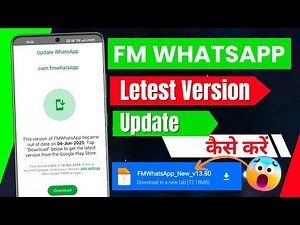 FM Whatsapp Update Kaise Karen New Trick 🤫 | How To Update FM Whatsapp Latest Version