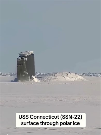 The USS Connecticut (SSN-22) is a nuclear-powered Seawolf-class fast-attack submarine commissioned in 1998, designed for advanced stealth, speed, and deep-sea operations. After sustaining significant damage in a 2021 South China Sea seamount collision, the vessel is undergoing repairs in Washington State, with a projected return to service in 2026. #ice #submarine #cold #usnavy #amazingvideo
