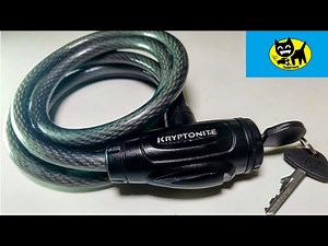 Unbreakable Security: Kryptonite Bike Lock Cable in Action!