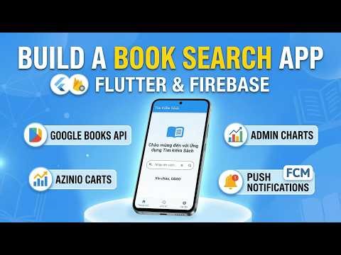 Build a Book Search App with Flutter & Firebase | Google Books API, Admin Charts, Push Notifications