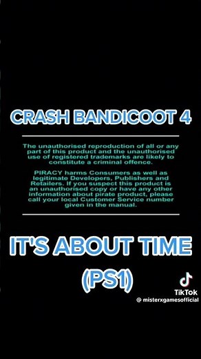 Crash Bandicoot 4 It's About Time Playstation (PS1)#crashbandicoot #playstation #anime #retrogaming