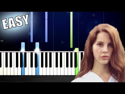 Lana Del Rey - Summertime Sadness - EASY Piano Tutorial by PlutaX