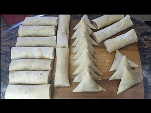 How To Make Chicken Samosas & Springrolls For Beginners-A Step By Step Tutorial