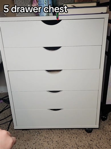 So many uses with the 5 drawer chest. Drawer organization organization even a nightstand! #drawer #drawerorganization #organization #drawers #organizedhome