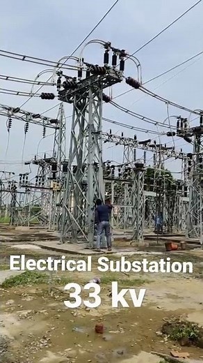 Opening of 33kv Isolator at Electrical Substation #shorts