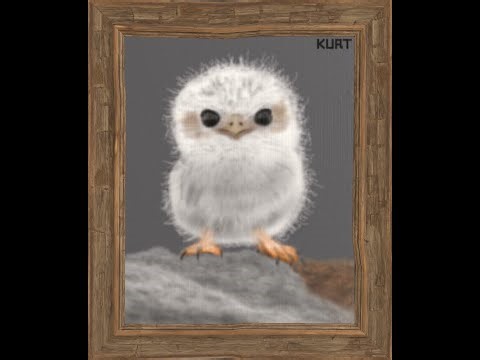 Baby Owl (Rust Art Timelapse)