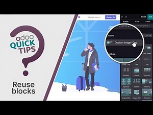 Odoo Quick Tips - Save and reuse building blocks [Website]
