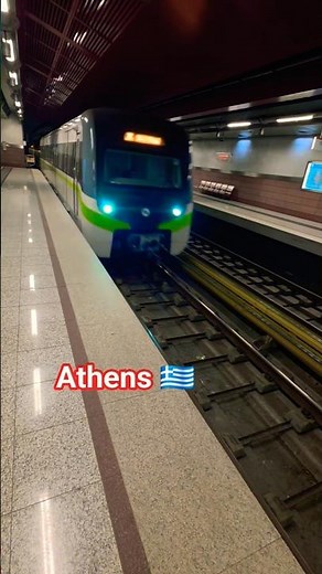 Super faster Metro 🚇 Athens Greece 🇬🇷 #athens #travel #shorts #ytshorts