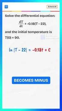 Your coffee is cooling… your GPA is cooling… but this differential equation is heating up!