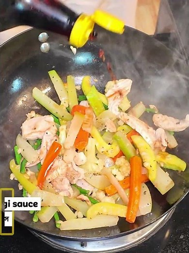 Sautéed Vegetables with chicken