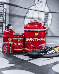 4.7K views · 48 reactions | #PUSH past your limits with the #TeamBSN Pre-Intra-Post workout stack! Featuring the NEW N.O.-XPLODE Energy Shots, AMINO-X Cola and SYNTHA-6 limited edition milkshake flavours. Tag a friend for your chance to #WIN! | BSN | Facebook