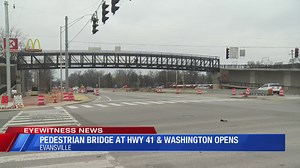 Hwy. 41 at Washington Avenue pedestrian bridge opens