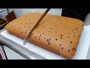 Giant Castella Chocolate Lava Cake Making / 卡斯特拉蛋糕, 熔岩巧克力蛋糕 - Taiwanese Food