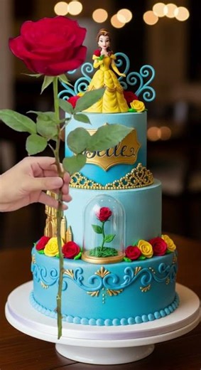 🎉 Happy Birthday Belle! 🌹 Magical Princess Birthday Song 🎂✨ #usa #cake #happybirthday #song#shorts